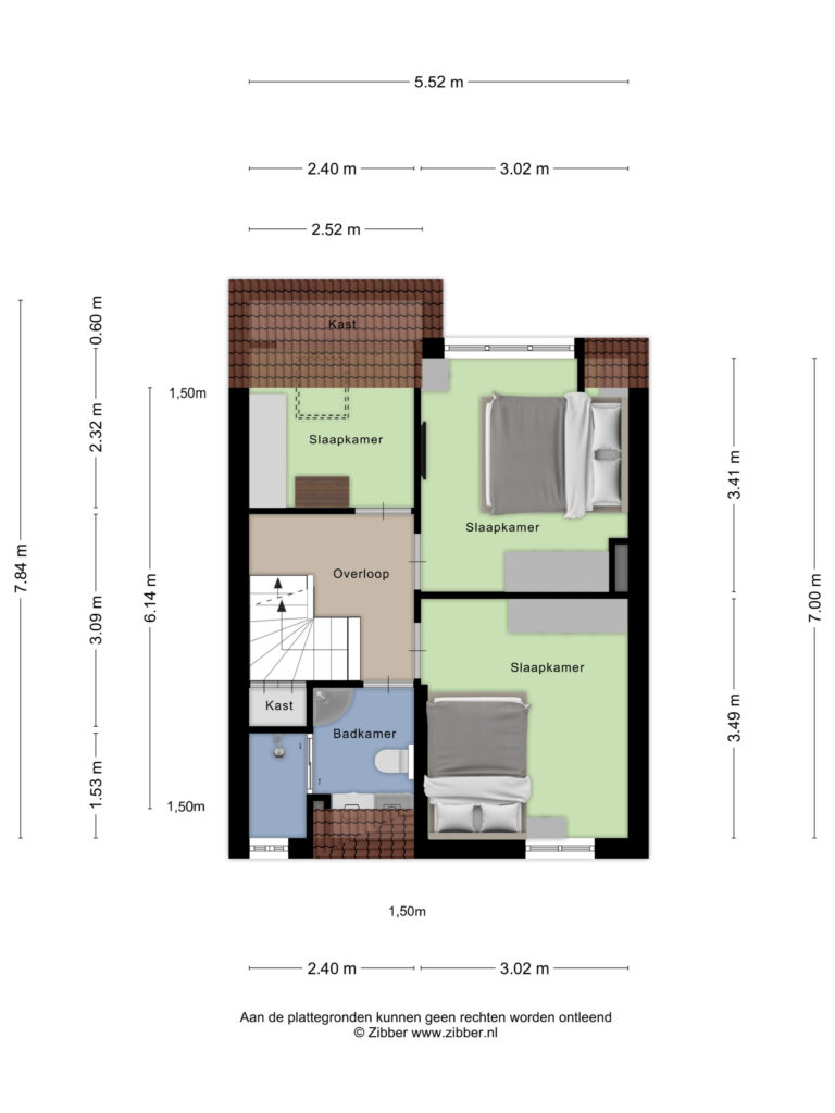 Halsteren – Loolaan 22 – Plattegrond