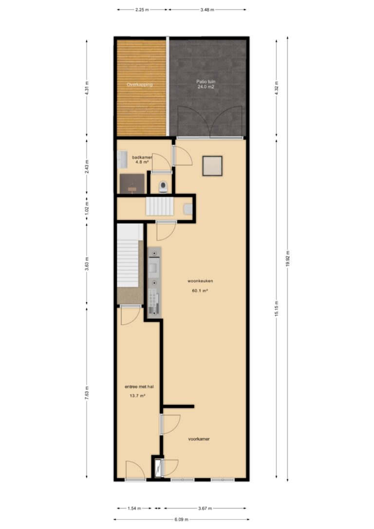 Van Dedemstraat 3 Bergen Op Zoom – Plattegrond 2