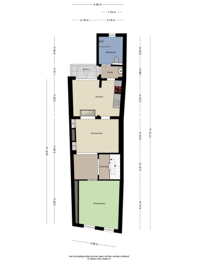 Bergen Op Zoom – Koevoetstraat 9a – Plattegrond