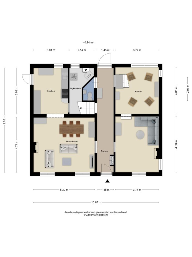 Aanwas 47 Ossendrecht – Plattegrond
