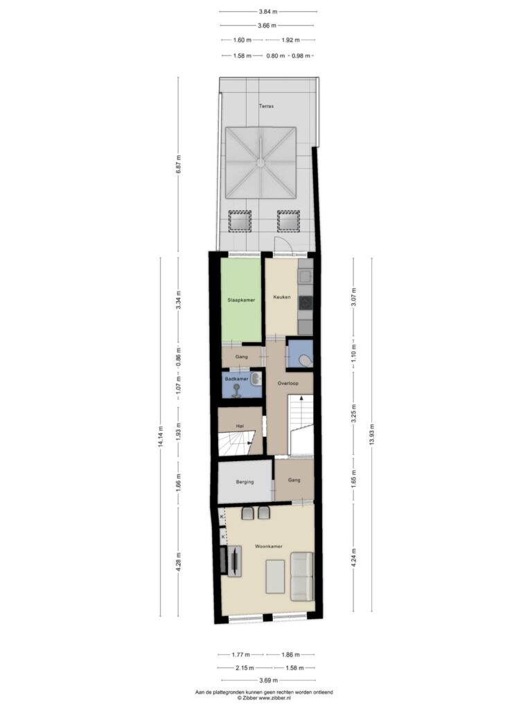 Bergen Op Zoom – Rijkebuurtstraat 11 – Plattegrond 2