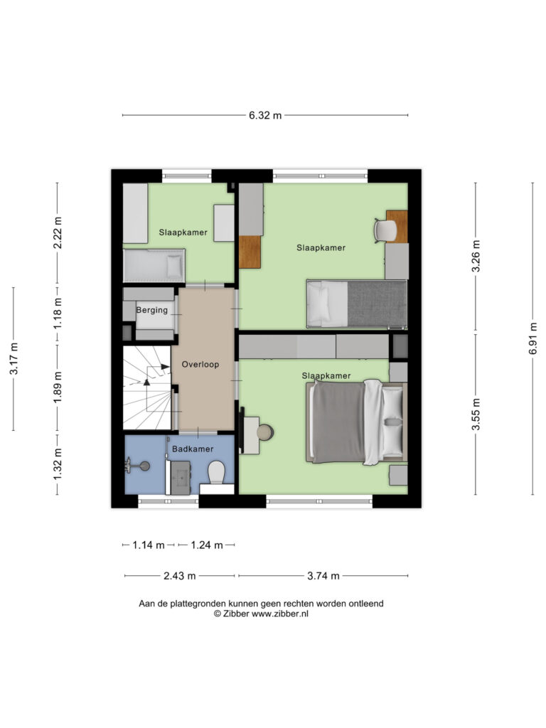 Bergen Op Zoom – Peter Benoitstraat 19 – Plattegrond 2