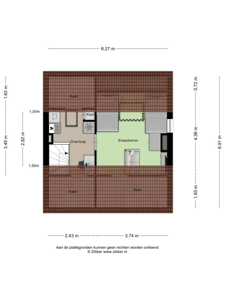 Bergen Op Zoom – Peter Benoitstraat 19 – Plattegrond