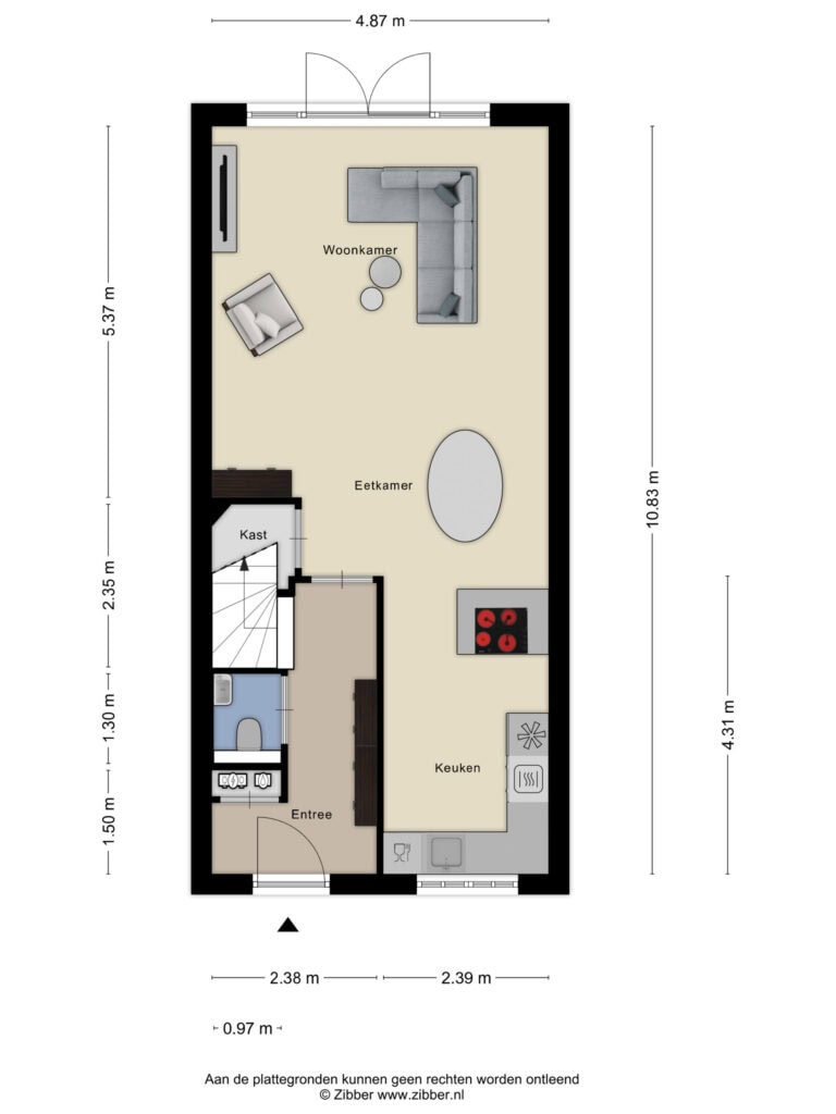 Bergen Op Zoom – Colognekaai 52 – Plattegrond 2