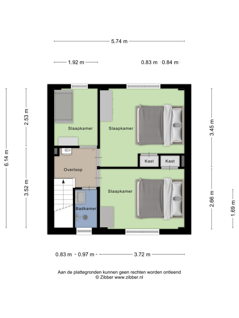 Rilland – Steenvlietstraat 21 – Plattegrond 2