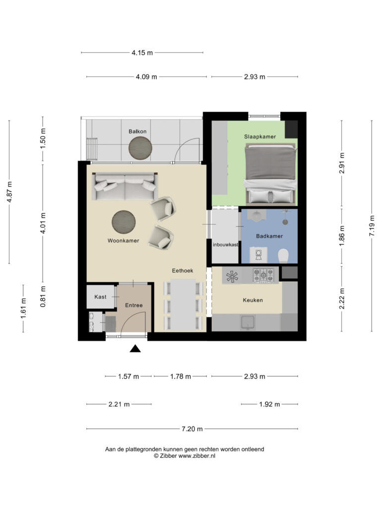 Bergen Op Zoom – Benedenbaantje 72 – Plattegrond 2